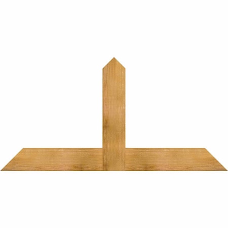 Ekena Millwork Portland Rough Sawn Timber Gable Bracket, Western Red Cedar, 60"W x 30"H x 2"D x 6"F, 12/12 Pitch GBW060X30X0206POR00RWR